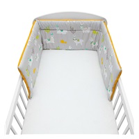 3-part bedding New Baby 90/120 cm llama grey and mustard