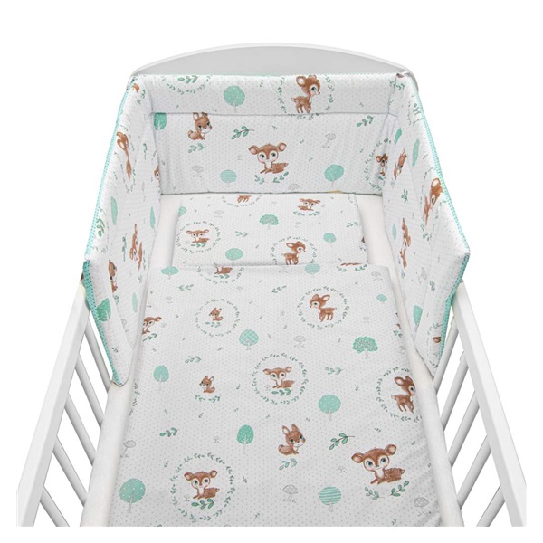 3-piece bedding New Baby 100/135 cm Deer mint