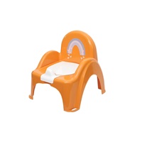 Baby potty with lid METEO mustard