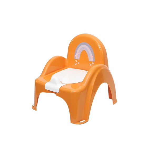 Baby potty with lid METEO mustard