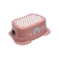 Children's non-slip bathroom step METEO pink
