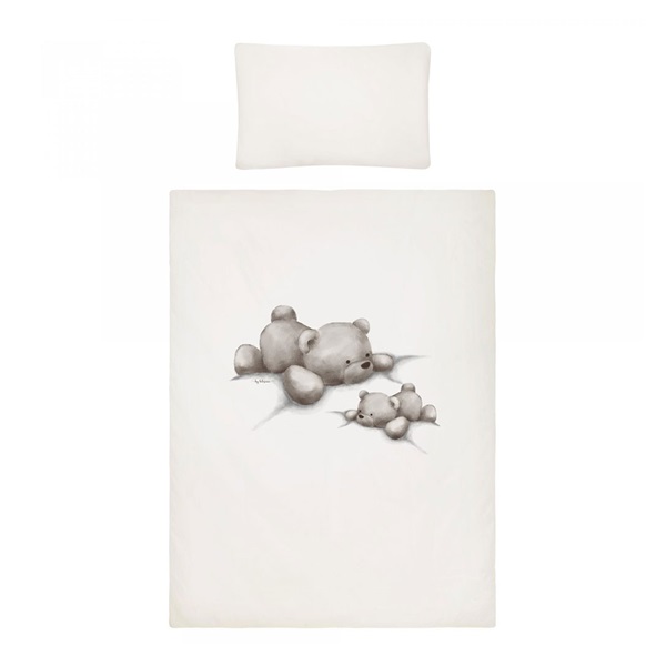 3-dílné ložní povlečení Belisima Lazy Bear 90/120 beige