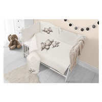 3-dílné ložní povlečení Belisima Lazy Bear 90/120 beige