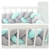 Crib Mantle Belisima grey mint 360 cm