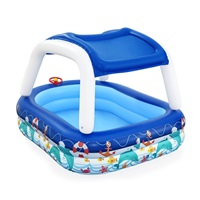 Family inflatable swimming pool with canopy Bestway Captain 213x155x132 cm
