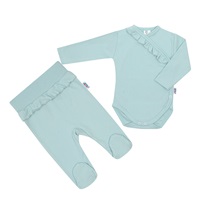 2-Piece Infant Set New Baby Stripes Ice Blue, size 74 (6-9m)