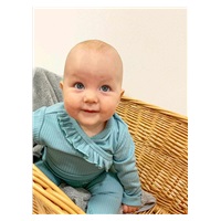 2-Piece Infant Set New Baby Stripes Ice Blue, size 74 (6-9m)