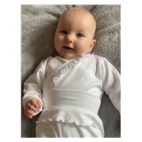 2-Piece Infant Set New Baby Stripes White, size 62 (3-6m)