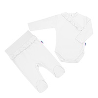 2-Piece Infant Set New Baby Stripes White, size 74 (6-9m)