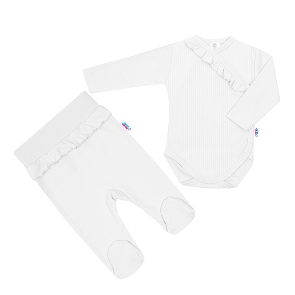 2-Piece Infant Set New Baby Stripes White, size 74 (6-9m)