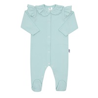 Baby Cotton Jumpsuit New Baby Stripes Ice Blue, size 62 (3-6m)