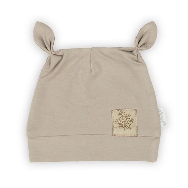 Baby cotton cap Nicol Ella beige, size 62 (3-6m)