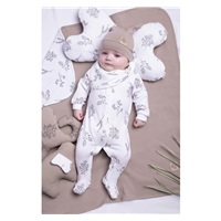 Baby cotton cap Nicol Ella beige, size 62 (3-6m)