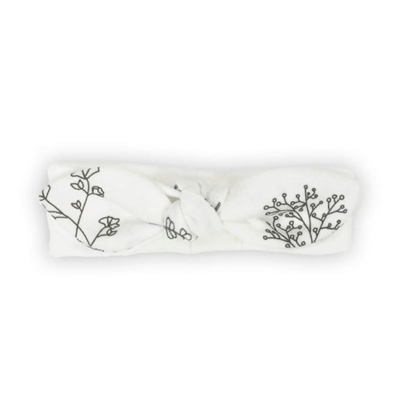 Baby cotton headband Nicol Ella white, size 68/74