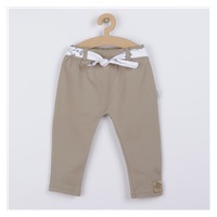 Baby cotton sweatpants Nicol Ella beige, size 86 (12-18m)
