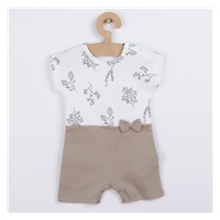 Baby summer cotton jumpsuit Nicol Ella beige, size 86 (12-18m)