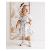 Baby dress with short sleeves Nicol Ella white, size 68 (4-6m)