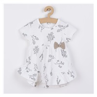 Baby dress with short sleeves Nicol Ella white, size 74 (6-9m)
