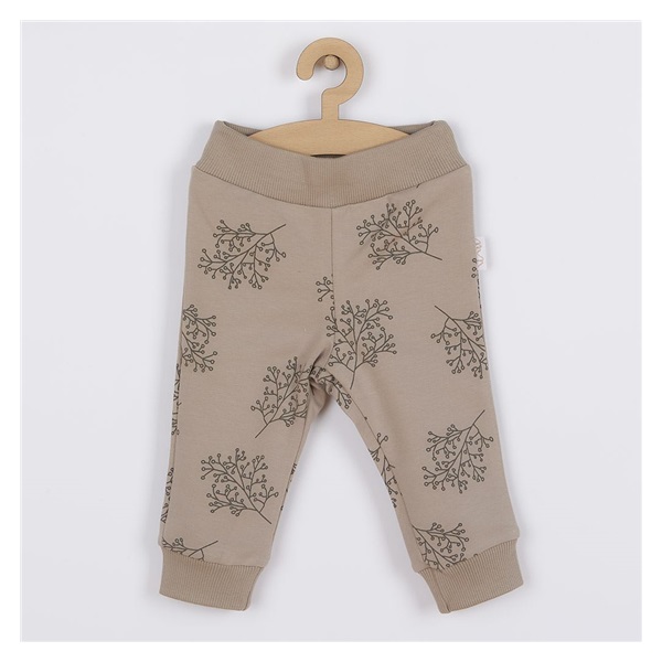Baby cotton sweatpants Nicol Ella beige, size 86 (12-18m)