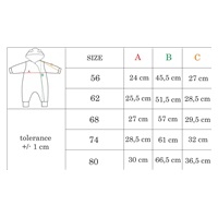 Winter infant jumpsuit Nicol Max dark, size 56 (0-3m)