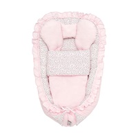Belisima dots pink baby nest with blanket