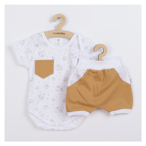 2-Piece Summer Cotton Set New Baby Perfect Summer Brown, size 74 (6-9m)