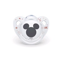 NUK Disney Mickey Minnie Trendline Pacifier 6-18m White Box, size 6-18 m
