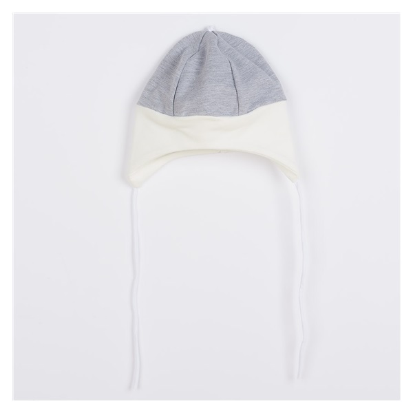 Baby cap New Baby The Best grey, size 56 (0-3m)
