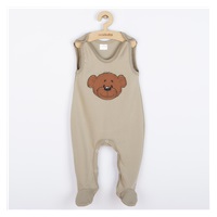 New Baby BrumBrum latte cotton baby onesies, size 56 (0-3m)