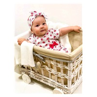 Baby Cotton Dress with Headband New Baby Strawbery, size 56 (0-3m)