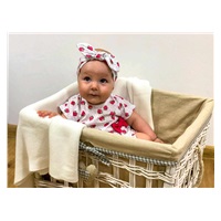 Baby Cotton Dress with Headband New Baby Strawbery, size 62 (3-6m)