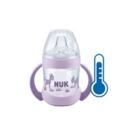 NUK Nature Sense baby learning bottle with temperature control 150 ml purple