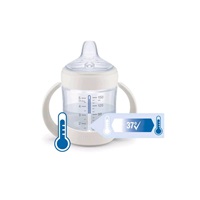 NUK Nature Sense baby learning bottle with temperature control 150 ml purple