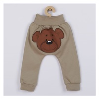 New Baby BrumBrum latte cotton baby sweatpants, size 86 (12-18m)