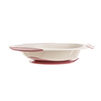 Baby plate with suction cup Akuku red