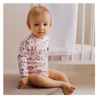 Baby long sleeve body Koala Flowers, size 80 (9-12m)