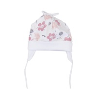 Cotton baby cap Koala Flowers, size 56 (0-3m)