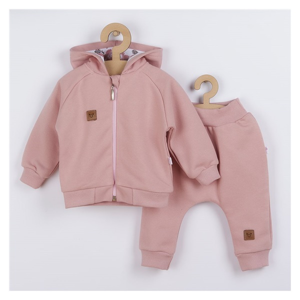 Baby sweatpants and hoodie Koala Flowers, size 74 (6-9m)