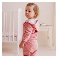Baby sweatpants and hoodie Koala Flowers, size 74 (6-9m)