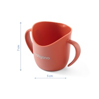 Ergonomický hrneček Baby Ono FLOW červený