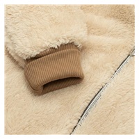 New Baby Teddy bear winter jumpsuit beige, size 56 (0-3m)
