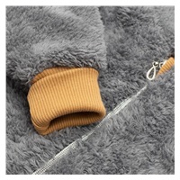 New Baby Teddy bear winter jumpsuit grey, size 68 (4-6m)