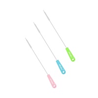 Straw brushes Akuku 3 pcs blue