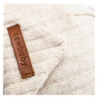 Autumn baby hat with neck scarf New Baby Special One beige, size 62 (3-6m)