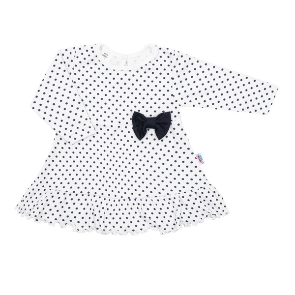 Baby cotton dress with headband New Baby Teresa, size 62 (3-6m)
