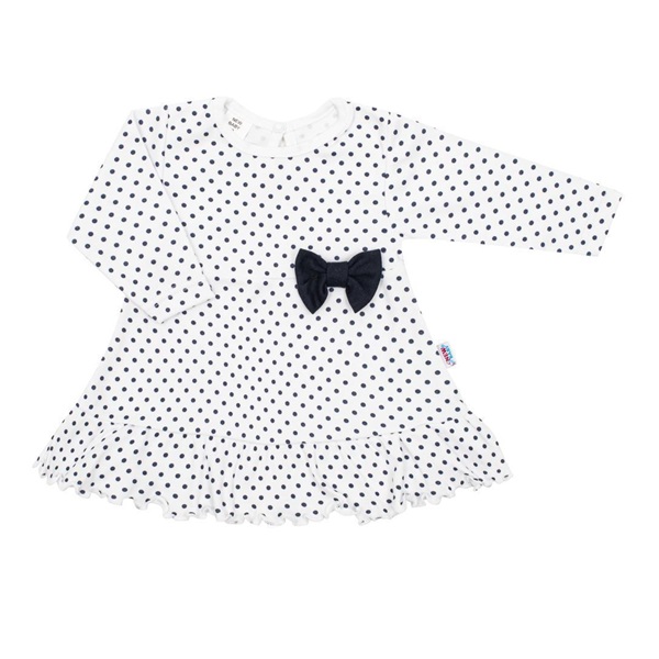 Baby cotton dress with headband New Baby Teresa, size 86 (12-18m)