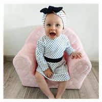 New Baby Teresa II Cotton Baby Dress with Headband, size 62 (3-6m)