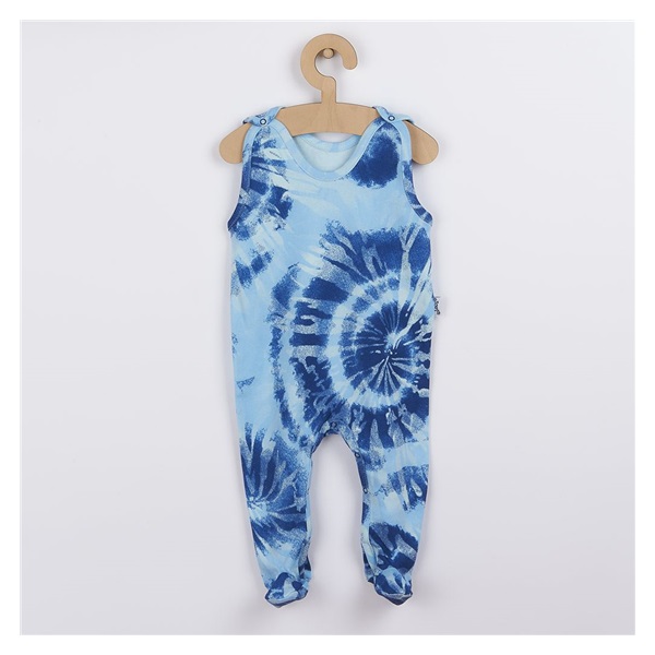 Baby cotton onesie Nicol Tomi blue, size 68 (4-6m)