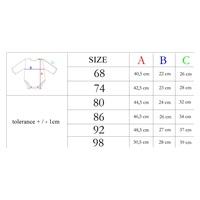 Baby bodysuit with long sleeves Nicol Races burgundy, size 86 (12-18m)