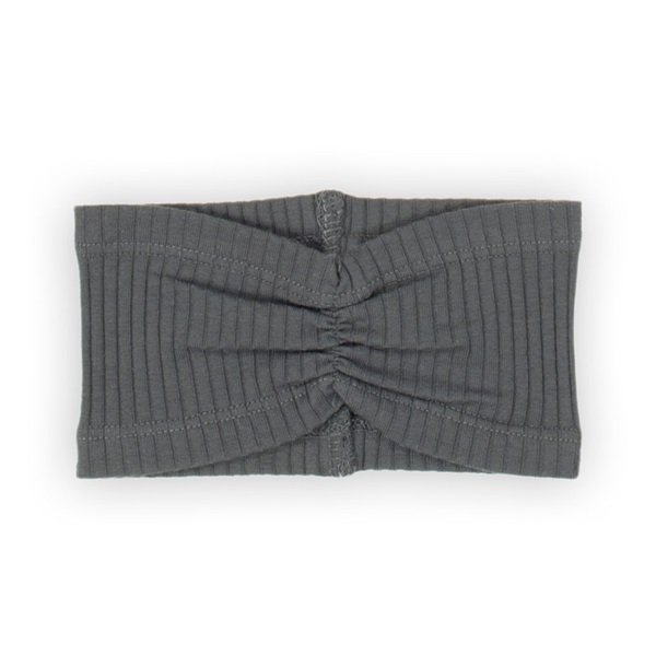 Baby cotton headband Nicol Nela grey, size 56/62